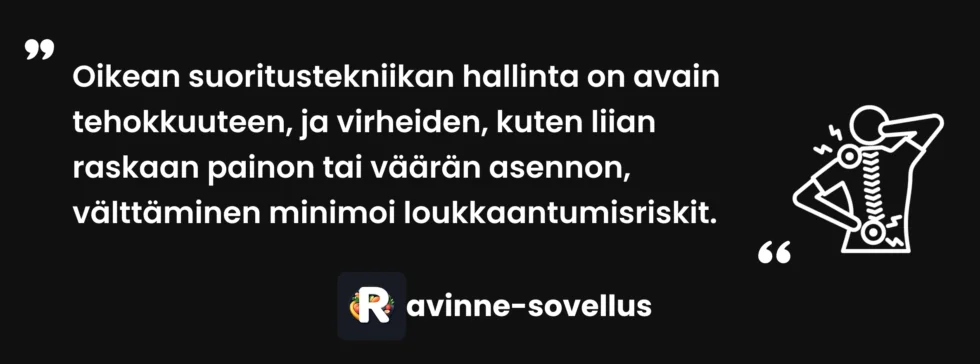 Käsipainot rivissä selkätreeniä varten
