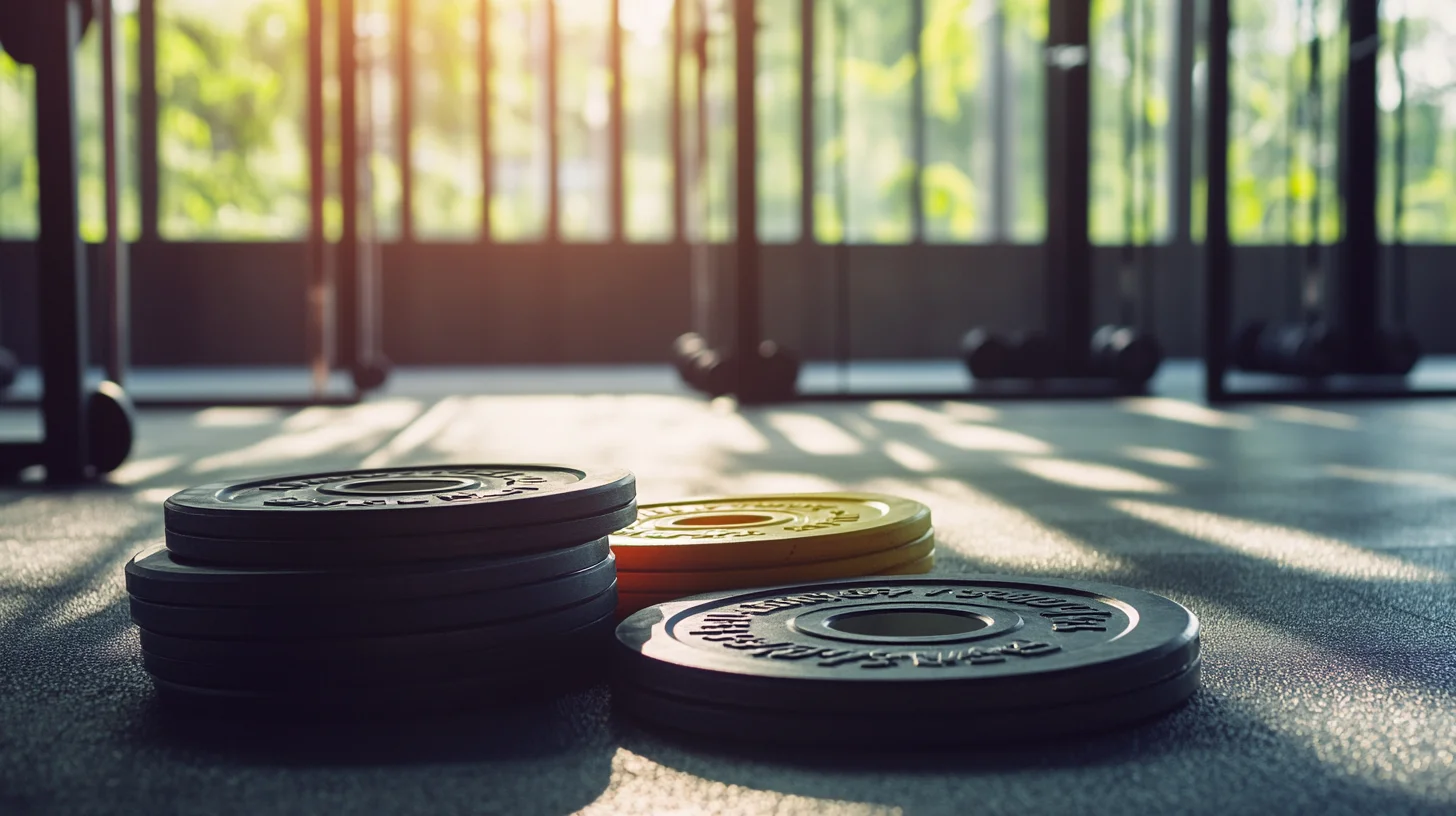 Kuntosalilaitteet valmiina selkäohjelman toteuttamiseen