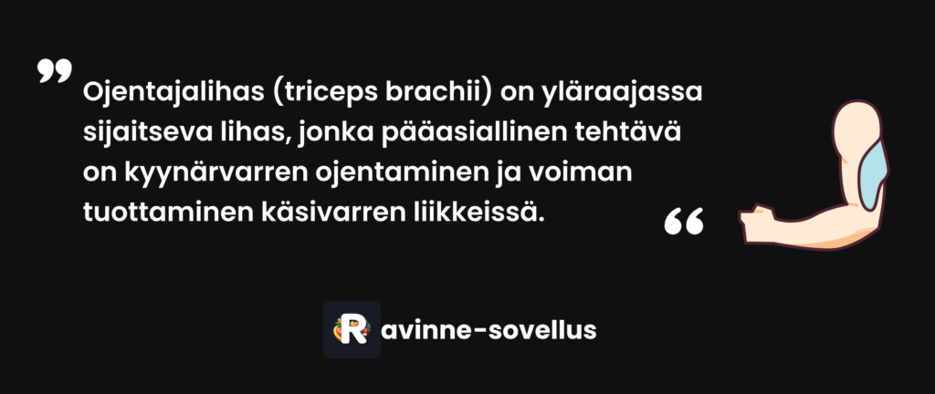 Ojentajalihas (triceps brachii) on yläraajassa sijaitseva lihas, jonka pääasiallinen tehtävä on kyynärvarren ojentaminen ja voiman tuottaminen käsivarren liikkeissä.