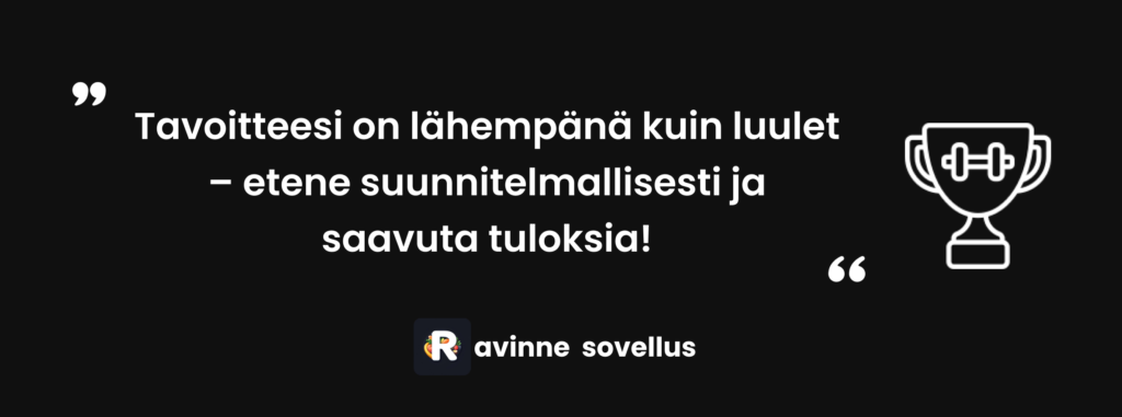 treeniohjelma miehille. tavoitteet on lähempänä mitä luulet