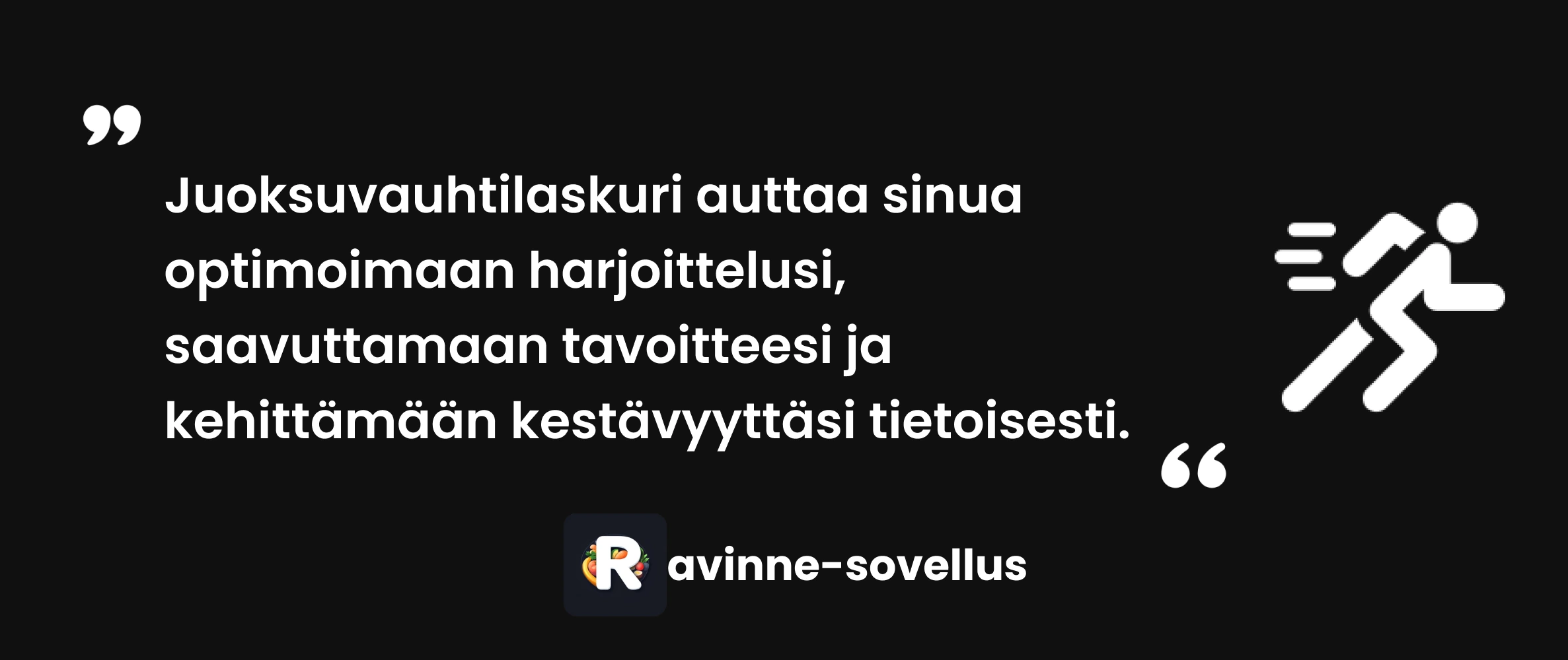 Juoksuvauhtilaskuri auttaa sinua optimoimaan harjoittelusi, saavuttamaan tavoitteesi ja kehittämään kestävyyttäsi tietoisesti.