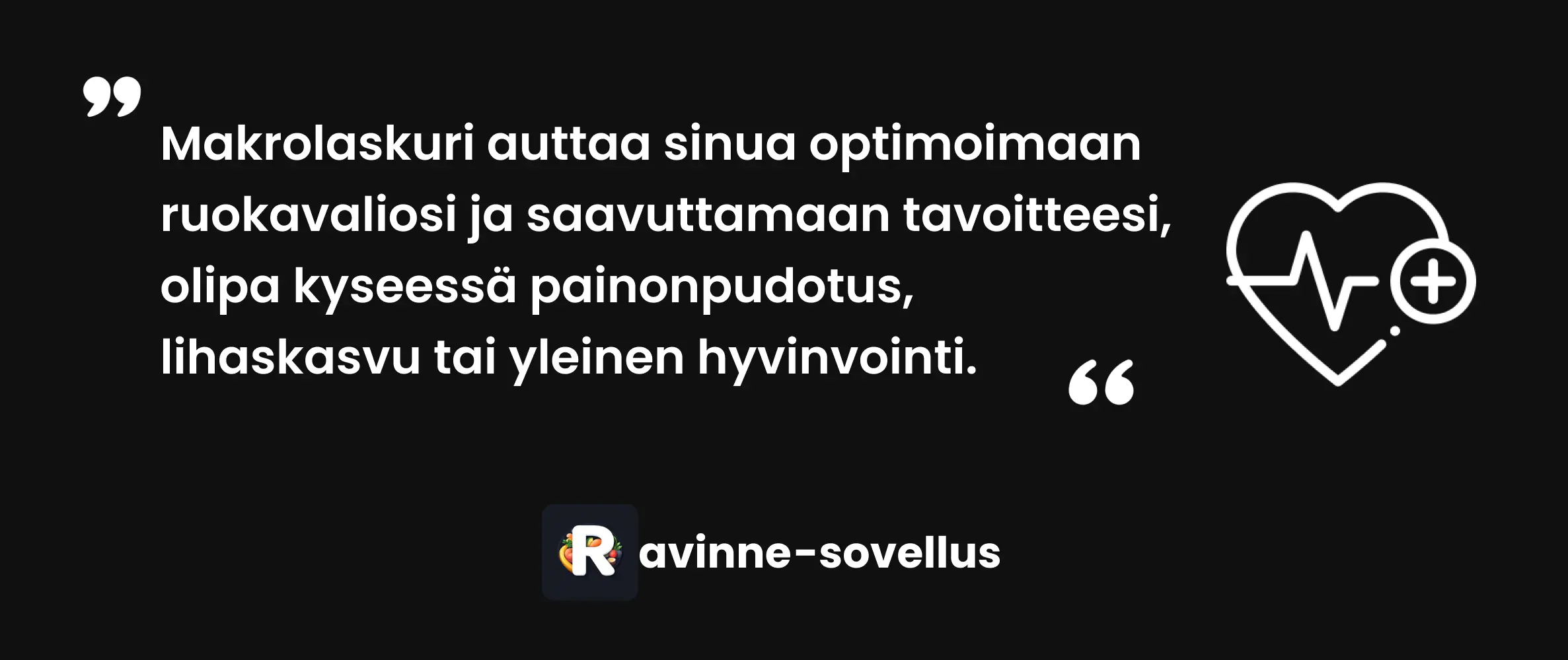 Makrolaskuri auttaa sinua optimoimaan ruokavaliosi ja saavuttamaan tavoitteesi, olipa kyseessä painonpudotus, lihaskasvu tai yleinen hyvinvointi.